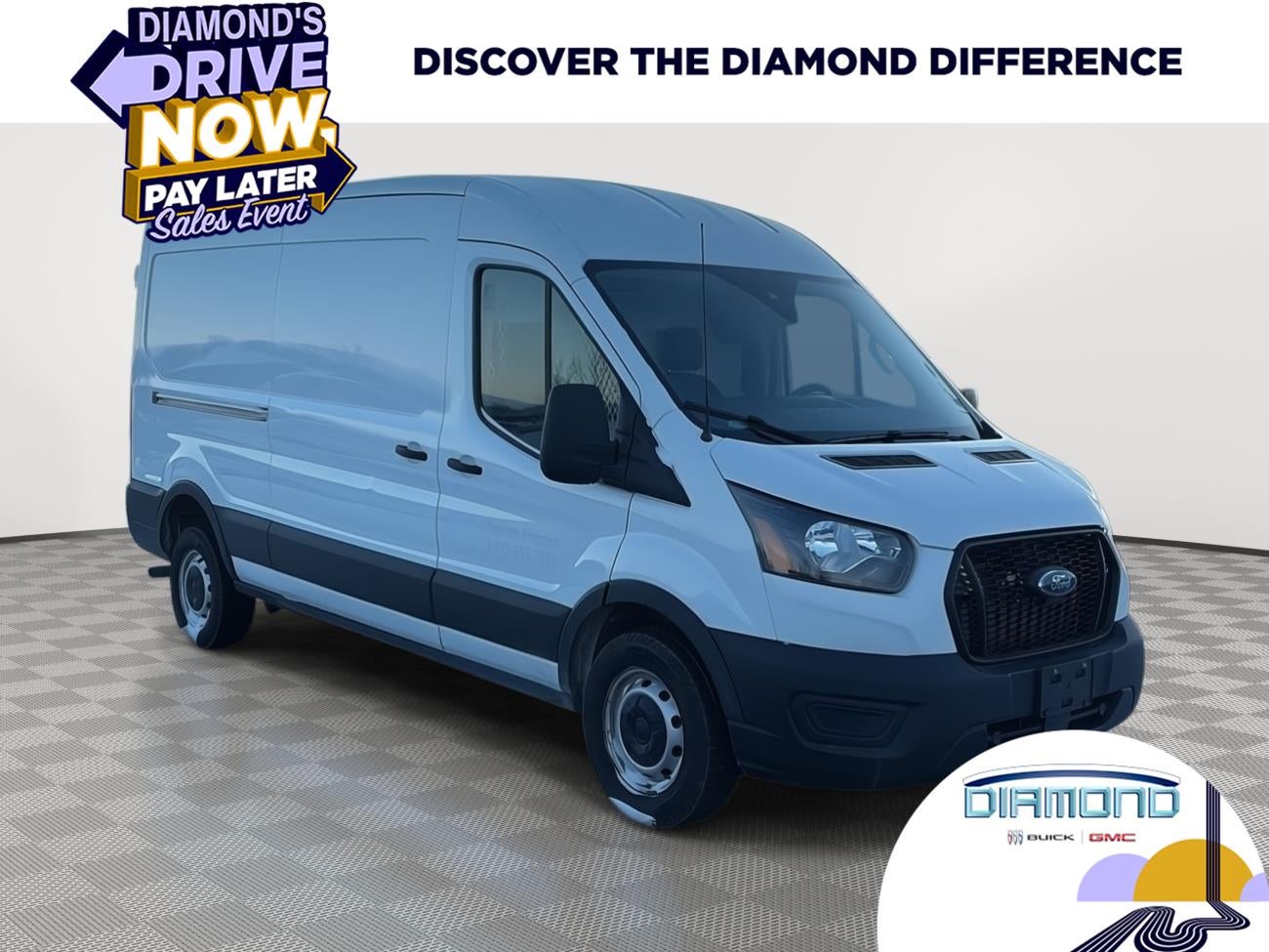 2022 Ford Transit Cargo Van T-350 130" Med Rf 9500 GVWR RWD