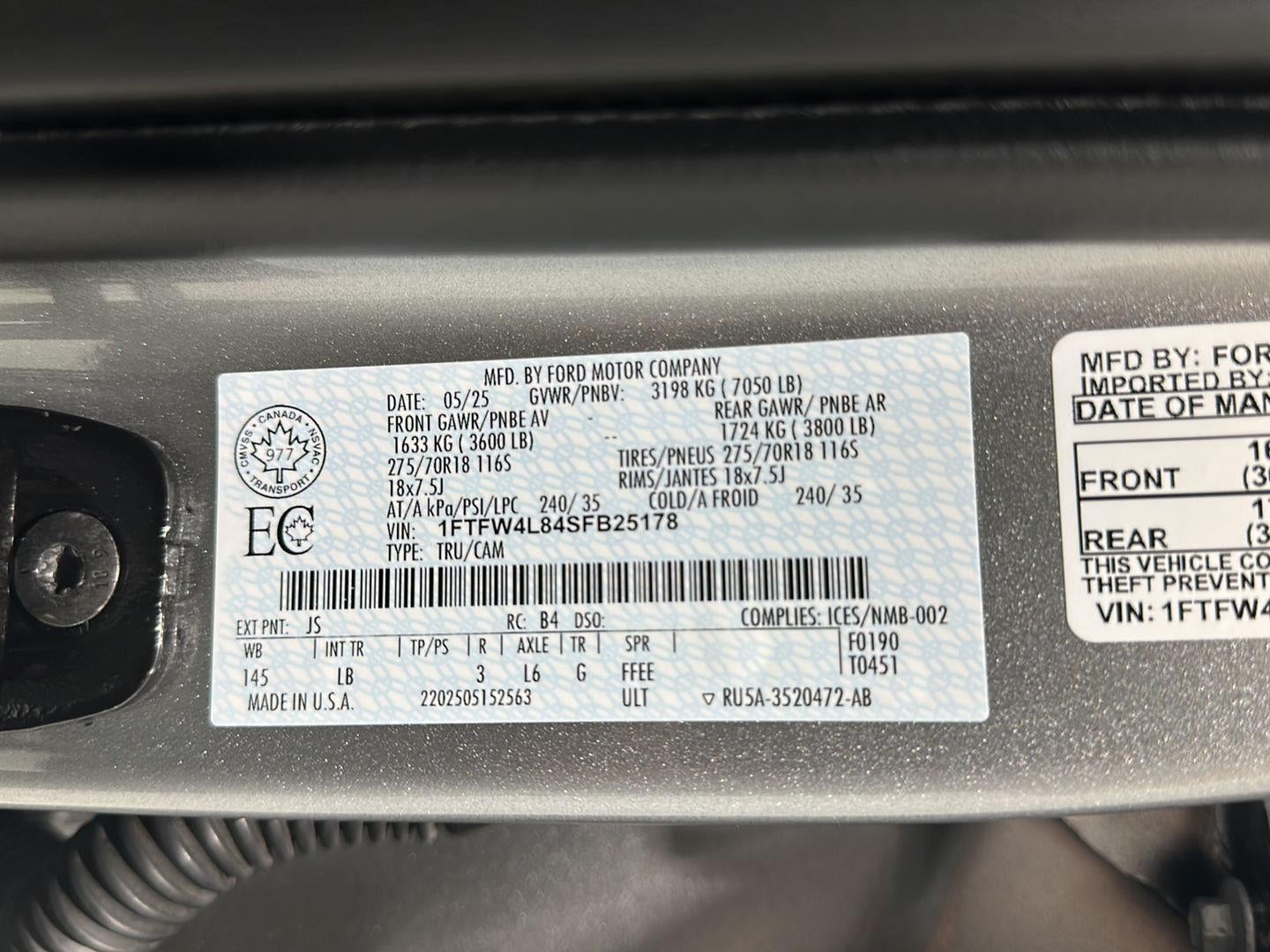 2025 Ford F-150 Tremor