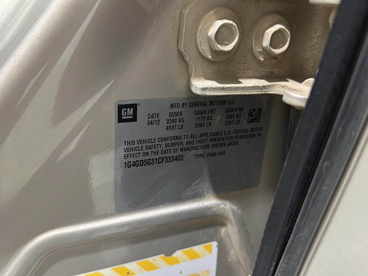 2012 Buick LaCrosse Premium 1