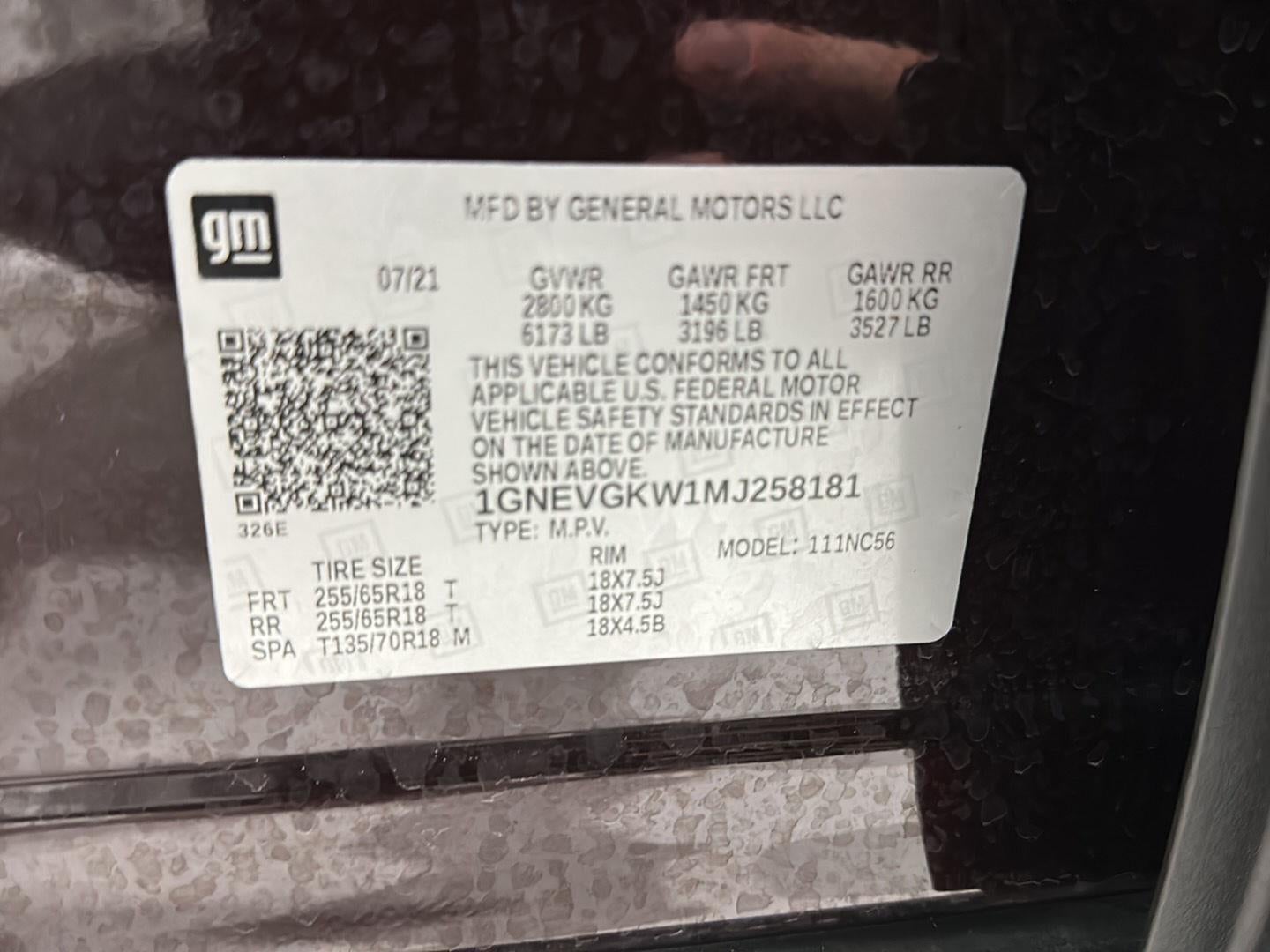 2021 Chevrolet Traverse LT Cloth