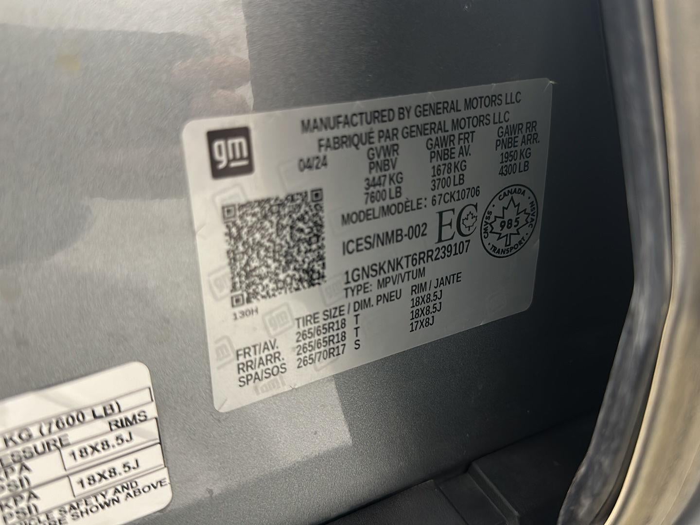 2024 Chevrolet Tahoe LT