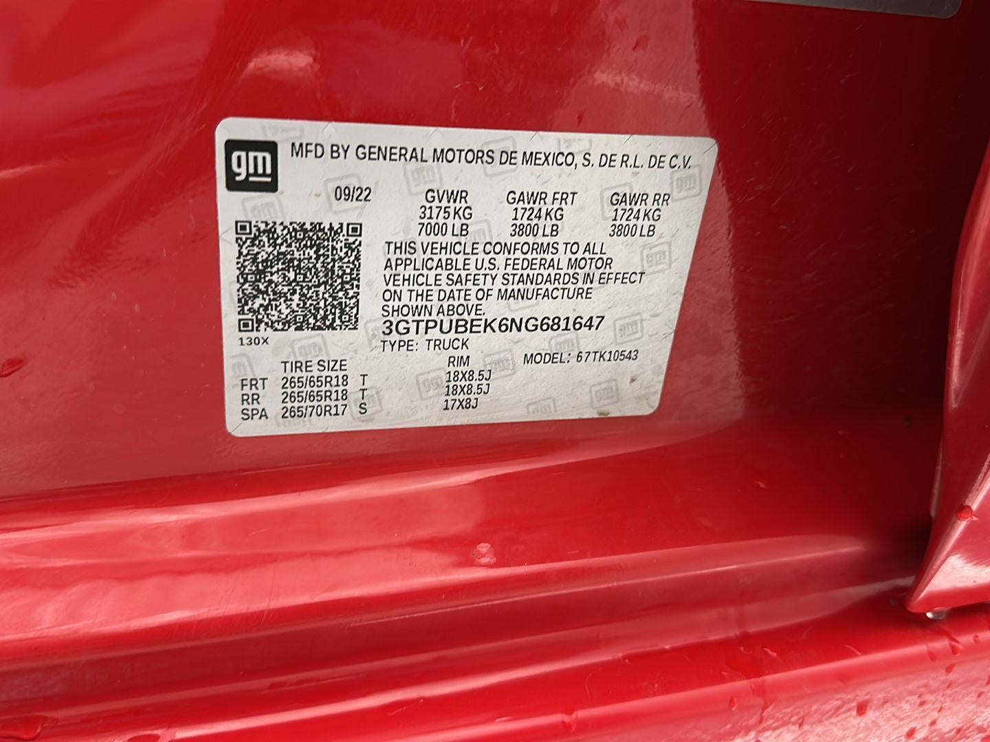 2022 GMC Sierra 1500 SLE