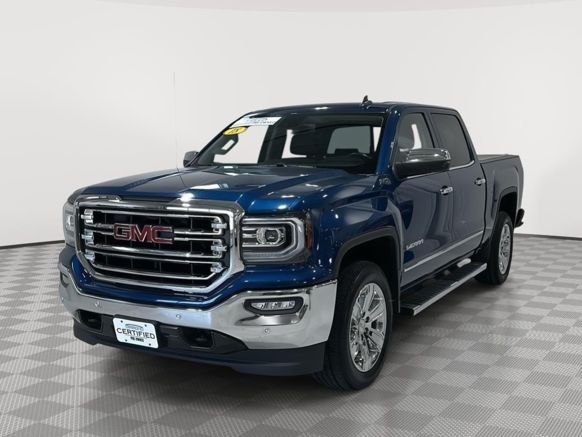 Used 2018 GMC Sierra 1500 SLT with VIN 3GTU2NEC6JG333828 for sale in Alexandria, Minnesota
