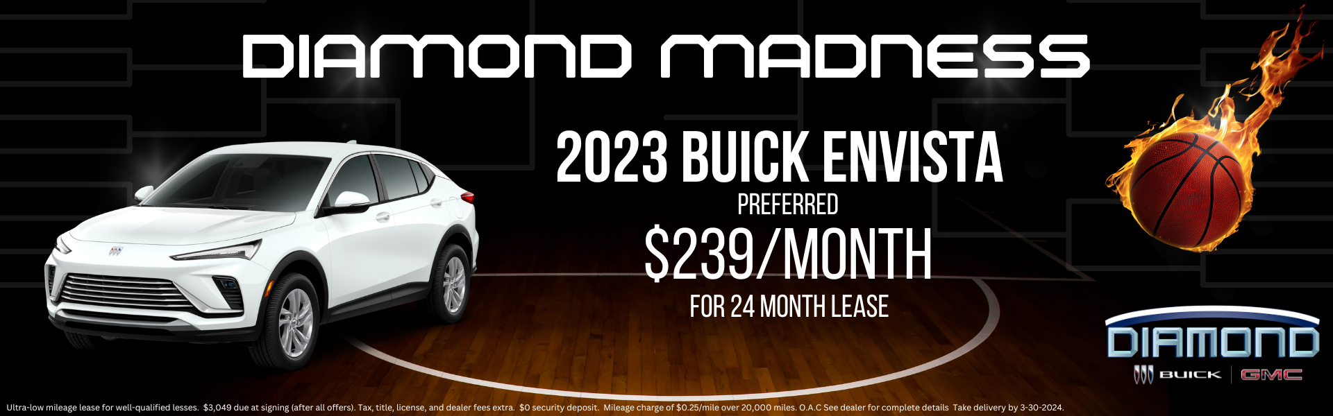 $239/month lease for 24 months on 2023 Buick Envista